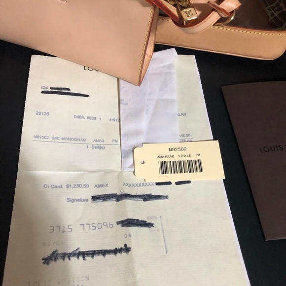 💎 RARE 💎 LOUIS VUITTON Cabas Amble PM Tote Bag CLEAR  WITH RECEIPT - Picture 7 of 14